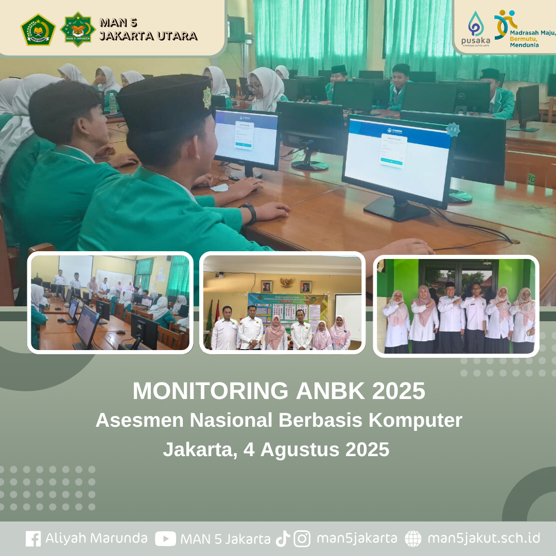 MONITORING PELAKSANAAN ANBK BERJALAN LANCAR DAN TERTIB